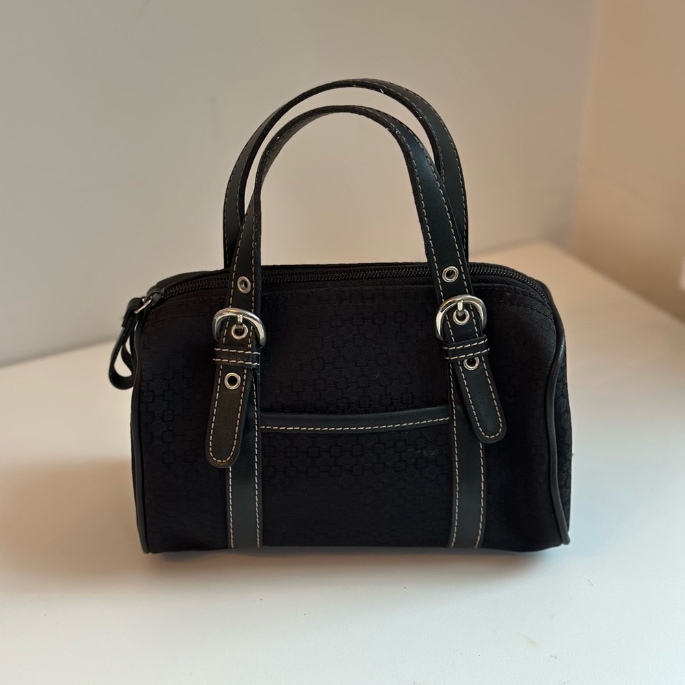 Vintage Y2K Silver Buckle Mini Handbag